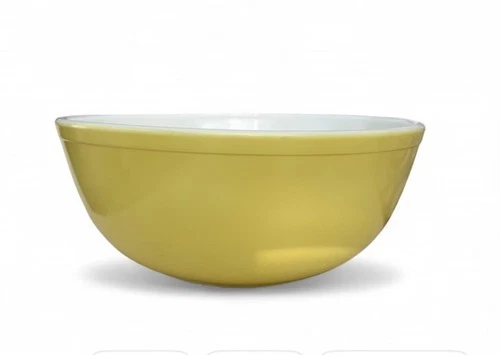 Vintage Pyrex 404 Yellow Large 4 Quart Mixing Bowl