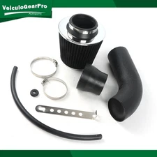 76mm 3" Universal Car Cold Air Intake Filter + Alumimum Induction Kit Pipe Hose