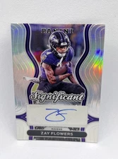 2024 Panini Prizm Zay Flowers Significant Signatures Silver Prizm Ravens