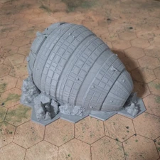 Battletech Terrain Crashed Overlord Dropship Mapscale