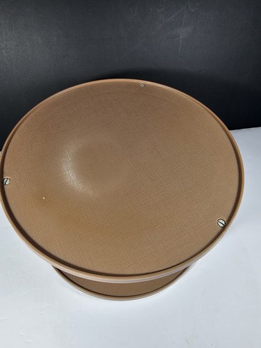 Vintage Rubbermaid Brown 2 Tier Lazy Susan 6" Tall X 11" Diameter - Bild 2 von 8