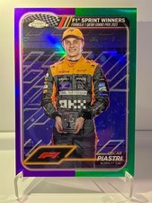 2024 Topps Chrome Formula 1 F1 Oscar Piastri Purple Green #151 McLaren