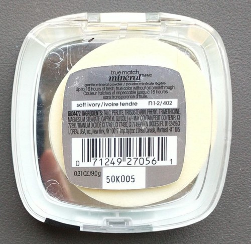 L'Oreal true match mineral powder Soft ivory n1-2 New Rare - Picture 2 of 2