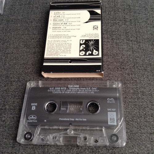 The Orb - U.F orb bits CASSETTE TAPE (Electronic/Ambient) BIG LIFE 1992 PROMO - Picture 5 of 5