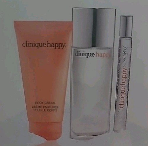 Clinique Perfectly Happy Fragrance Women's Gift Set - 3pc Perfume Lotion New - Picture 3 of 3
