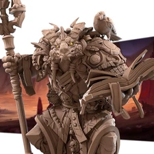 Dragonborn Warlock | TTRPG Miniature | Bite the Bullet | Unpainted, Unplated Res