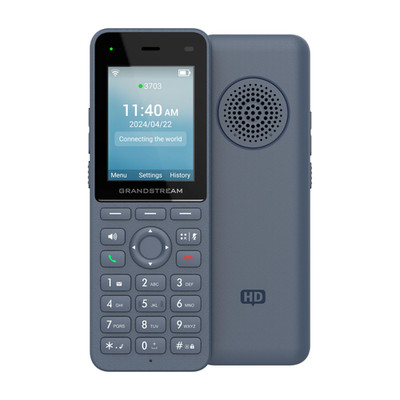 Cordless Wi-Fi IP Phone WP826 WiFi 2.4'' screen 3 SIP lines | Grandstream GRWP826