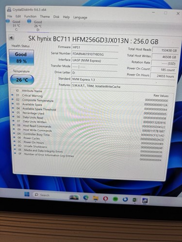 SK Hynix 256Gb NVMe M.2 2280 BC711 HMF256GD3JX013N - Afbeelding 2 van 2