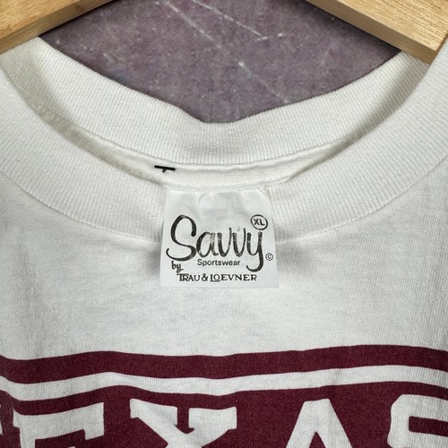 Camisa De Colección Texas A&M Para Hombres Blanca Grande Ol' Sarge Logo Gráfico Camiseta Años 90 3408 - Imagen 6 de 6
