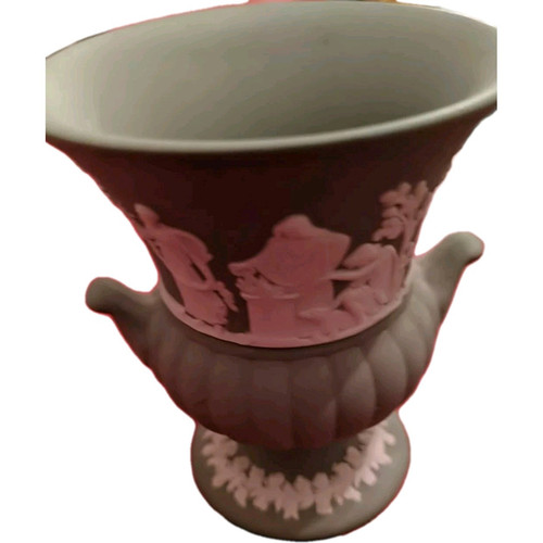 Wedgwood Jasperware 3 1/2 Inches Vintage Decorative Vase, Made In UK Olive - Picture 3 of 11