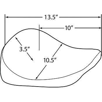 Drag Specialties 0804-0742 Bobber-Style Solo Seat Brown Distressed Leather - Image 4 of 4
