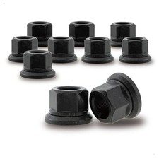 Two-Piece Flange Wheel Nuts - M22x1.5 Hex:33mm Black for Heavy Duty Truck, Sem