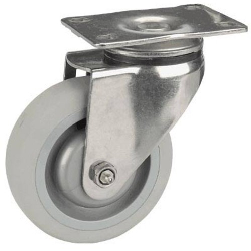 Fairbanks 4 pulgadas Rueda giratoria de acero inoxidable, 275 lb. Capacidad, Modelo # 14034025 - Imagen 2 de 4