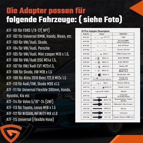 7,5L Öleinfüllgerät Getriebeöl Pumpe Ölabsauger Automatikgetriebeöl Kdjaibapxxee - Bild 13 von 14