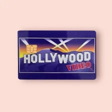 Hollywood Video Membership Credit Card Sticker Debit Skin Decal Cover