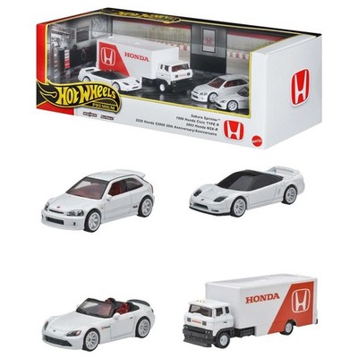 Hot Wheels Premium Honda Set JBM08 Honda Civic Type R NSX-R S2000