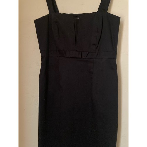 B. Moss Women's Mini Bodycon Dress Size 2 Black Stretch Empire Bust - Picture 3 of 5