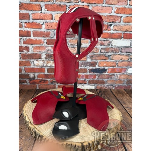 The Ultimate Arizona Cardinals Fan Deadpool Helmet 4 Man Cave, Game Day Wearable - Picture 10 of 11