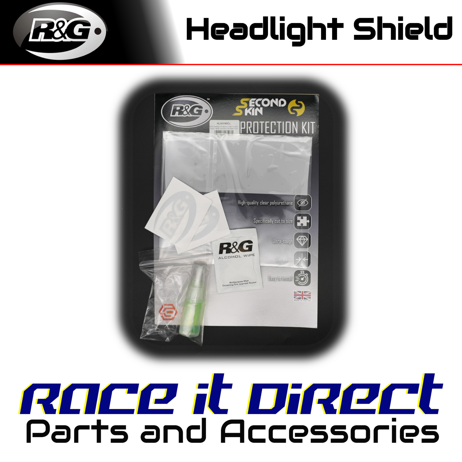 R&G - HLS0180CL - Headlight Shields