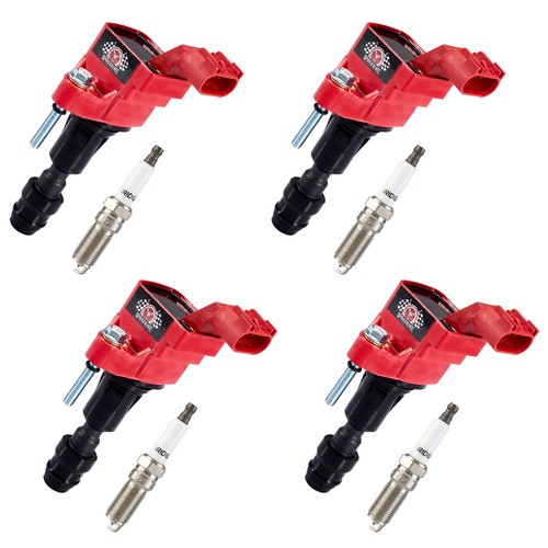 Set of 4 Ignition Coil Pack and Spark Plugs For Chevrolet Malibu 2.4L 2007-2014 - Bild 13 von 23