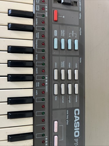 Casio PT-87 Vintage Keyboard w/ Rare!!! ROM Pack RO-275 Today’s Hits!! - Picture 7 of 10