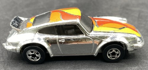 1974 Hot Wheels Porsche P - 911 Chrom Silber mit Flammen Flying Colors Serie - Bild 4 von 13