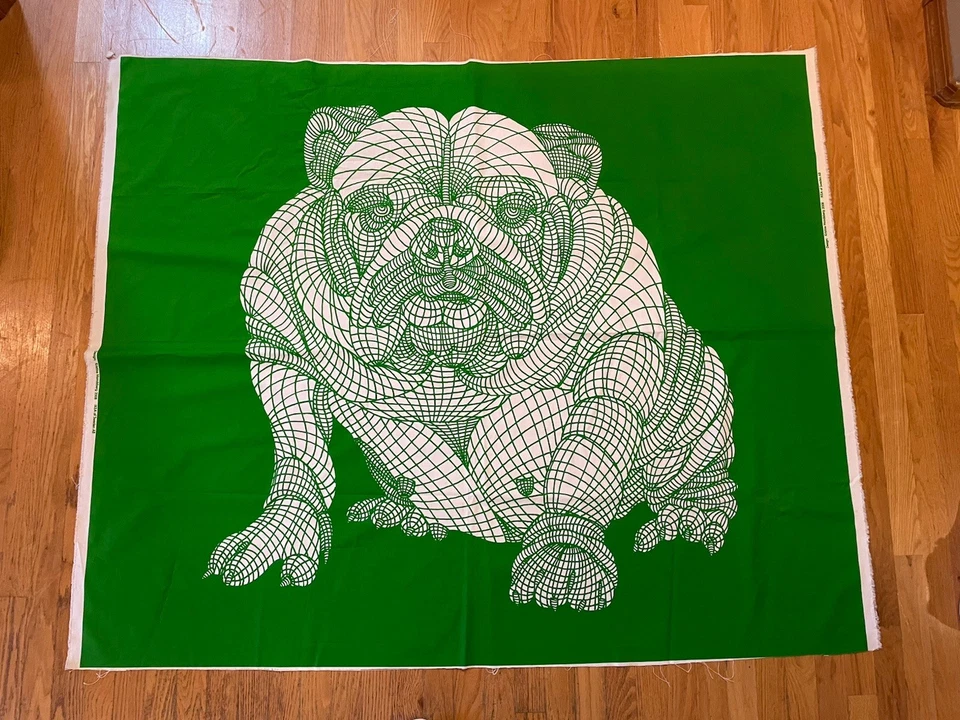 Тканевая панель Kristine Mansburg IKEA Bulldog зеленая - прочитайте описание о размере - Изображение 2 из 4