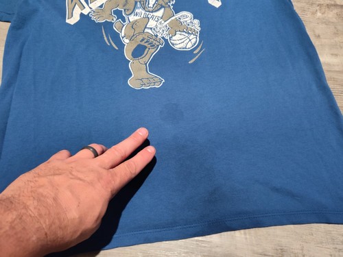 VINTAGE Swingster Kentucky Wildcats 80s Blue Graphic T-Shirt XL Made In USA NCAA - Picture 3 of 17
