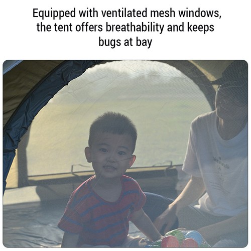 1-Outdoor Waterproof Pop Up Tent 3-4 Person Instant Tents Double Layer Automatic - Picture 6 of 7