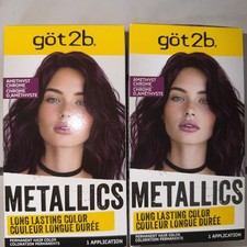 2 Pack - SCHWARZKOPF Got2b Metallic Permanent Hair Color, Amethyst Chrome