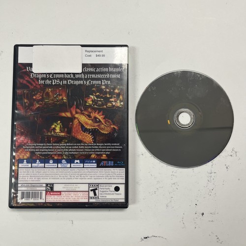 Dragon's Crown Pro - Sony PlayStation 4 PS4 Disc Only - Picture 2 of 2
