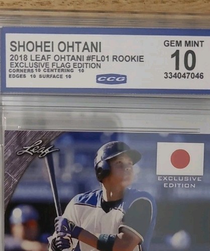 Shohei Ohtani Rookie Card GEM MINT 10 - Picture 2 of 4