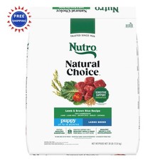 Large Breed Puppy Food Dry Lamb & Brown Rice 30 lb Nutro Natural Choice Recipe 4.00 per pound