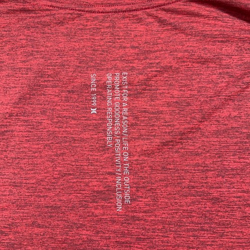 Camisa Hurley Performance Hombre L Roja Brezo Manga Larga Ligera Elastizada - Imagen 6 de 8