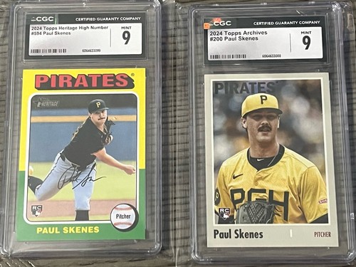 2024 Topps Archives - 1970 Topps Paul Skenes #200 (RC) CGC 9