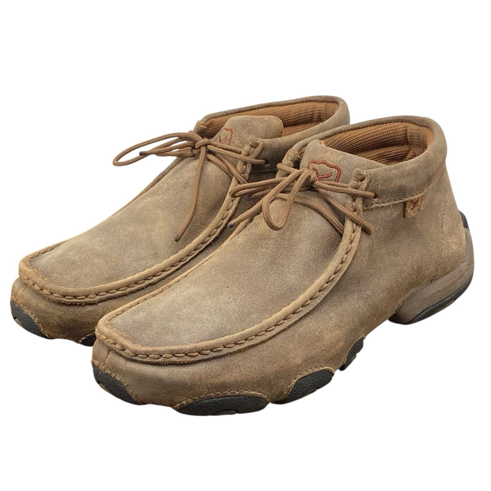 Twisted X Shoes Women's Sz 7 M Brown Leather Chukka Driving Moc WDM0001 (HF27) - Image 3 of 4