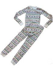 Hanna Andersson Elf Sz 12 150 cm Kids Pajama Set PJs Pajamas Holidays White