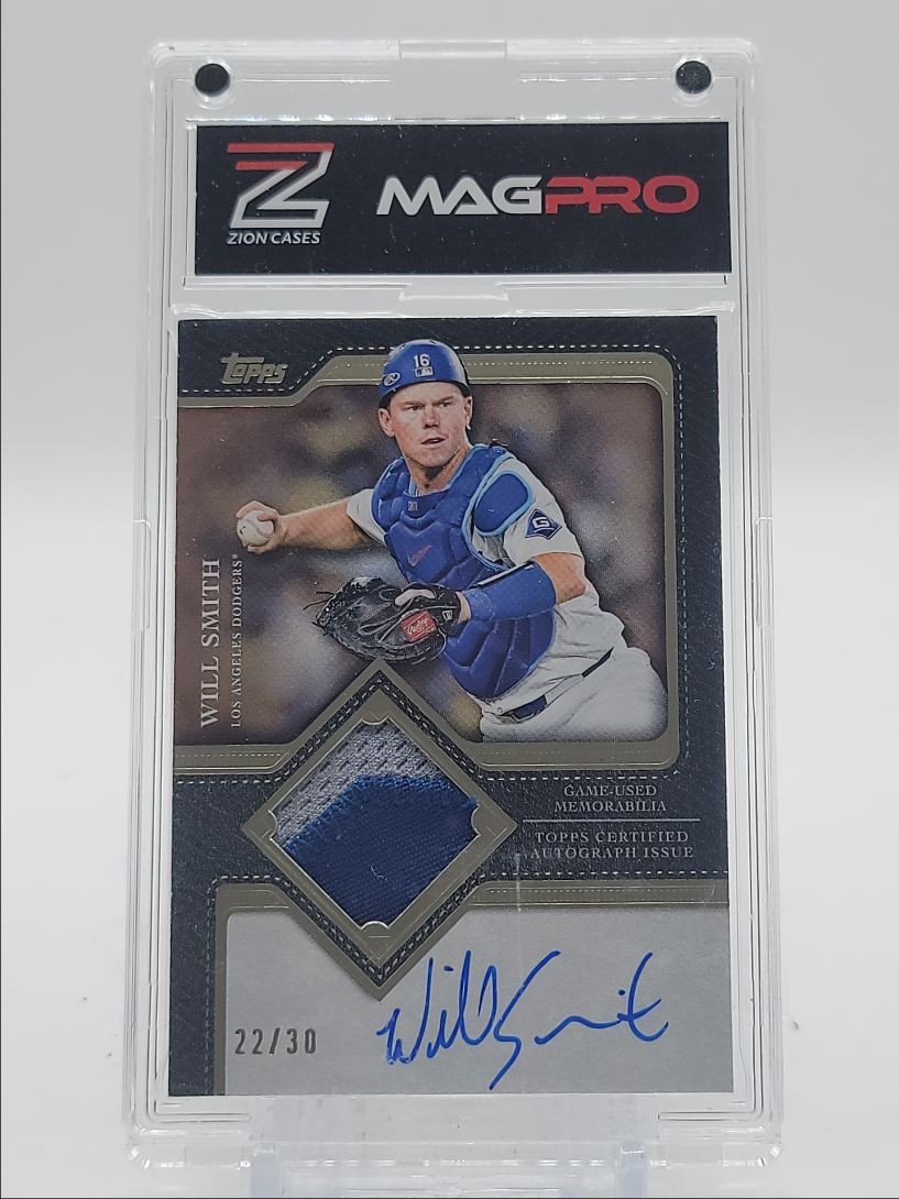 WILL SMITH 2025 TOPPS FLAGSHIP GAME USED PATCH AUTOGRAPH AUTO /30 Q3250
