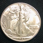 LOT # B300    1942-D  WALKING LIBERTY HALF DOLLAR ( CHOICE BU)