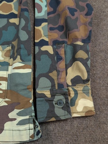 Free Assembly CAMOUFLAGE CHORE JACKET Blouse Shirt XXL NWOT - Picture 5 of 12