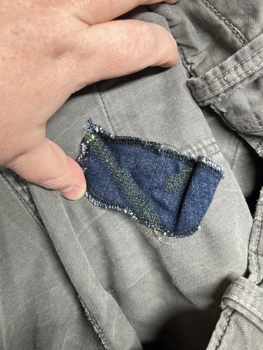 American Eagle Military Cargo Shorts Herren 38 längere Länge grün grau - Bild 18 von 20