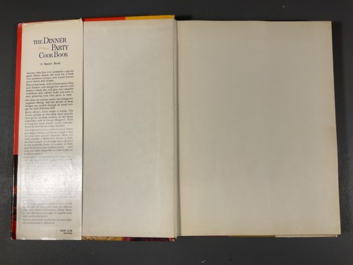 The Dinner Party Cook Book A Sunset Book Club Edition Vintage Hardcover 1962 - Picture 2 of 24