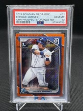 2024 Bowman Mega Box Enrique Jimenez Orange /25 PSA 10