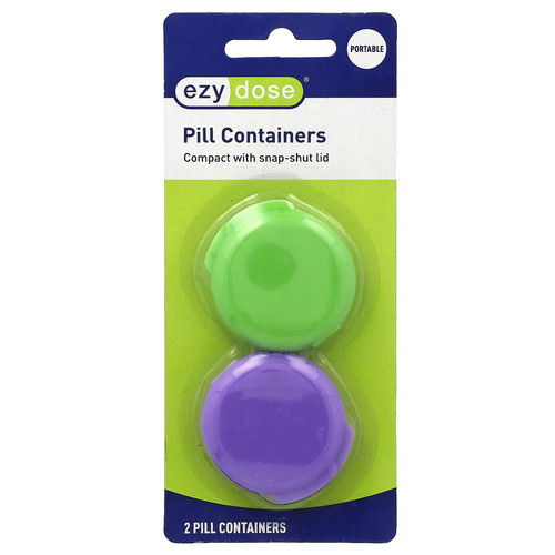 Pill Containers, 2 Count - Picture 1 of 4