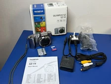 Olympus SZ-14 Digital Camera 14MP 24x Optical Zoom Silver boxed with Accessories