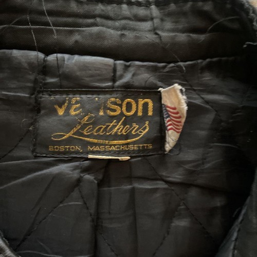 Vanson Men's Genuine Leather Riders Black Jacket M Size Auth from Japan RA - Picture 9 of 24