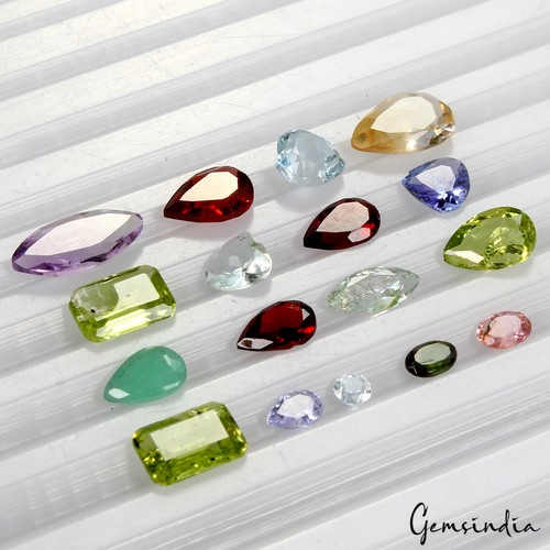 Lote de piedras naturales 8,40 quilates mezcla forma y corte piedras preciosas sueltas ~ algunas astilladas - Imagen 6 de 6