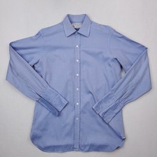 Vintage Turnbull  Asser Shirt Mens 15.5 Blue French Cuff Button Up England Made