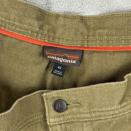 PATAGONIA Ropa de Trabajo Hierro Forja Cáñamo Lona Doble Rodilla Pantalones Para Hombres 42 Resistente - Imagen 5 de 11