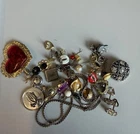 Vintage Costume Jewelry Lot Mixed Earrings Pins Pendants Crafts Repair Wear